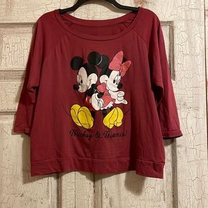 Disney- Juniors size Large with 3/4 sleeves